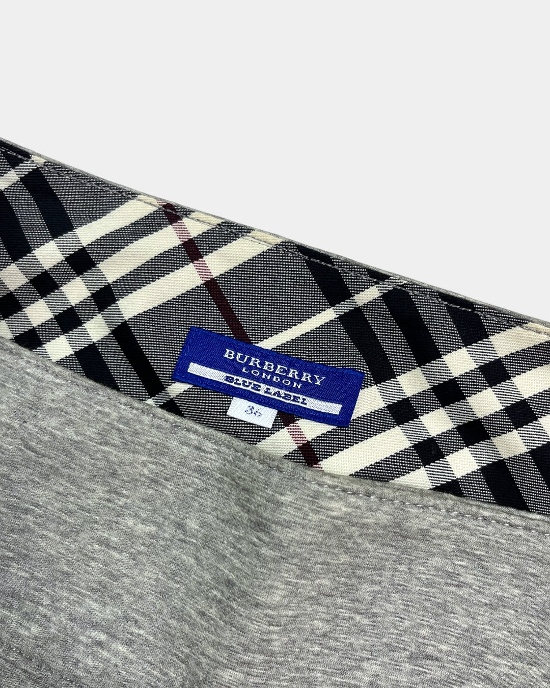 Burberry Blue Label Grey Pleated Skirt