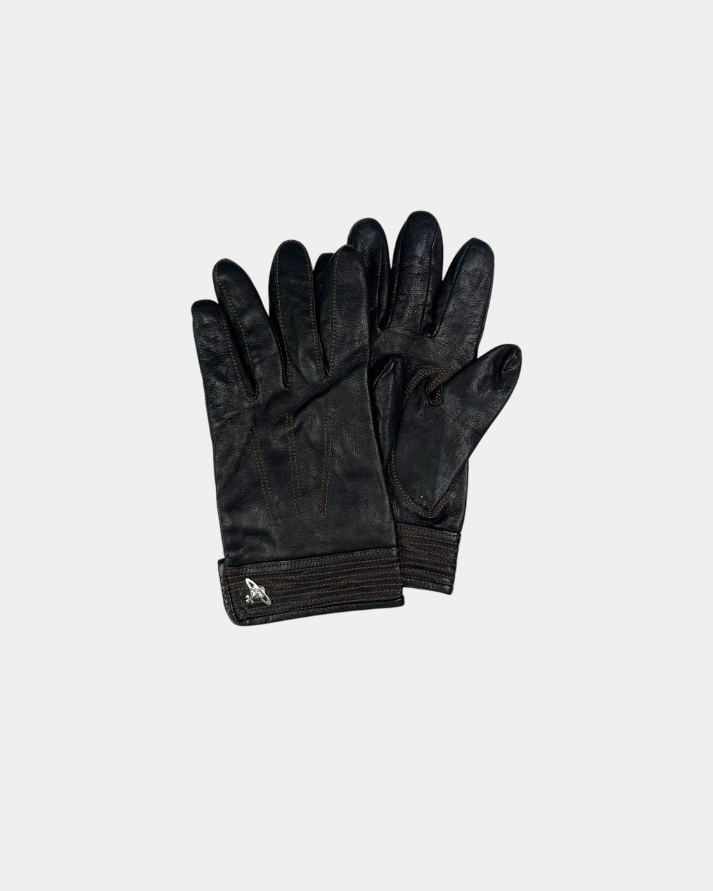 Vivienne Westwood Black Leather Gloves