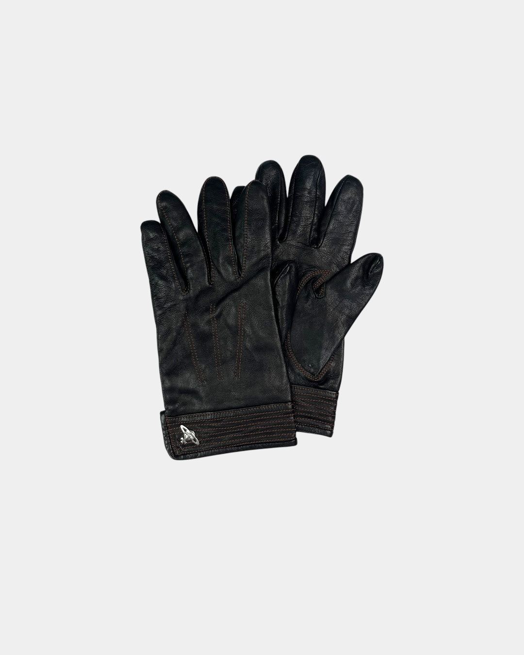 Vivienne Westwood Black Leather Gloves