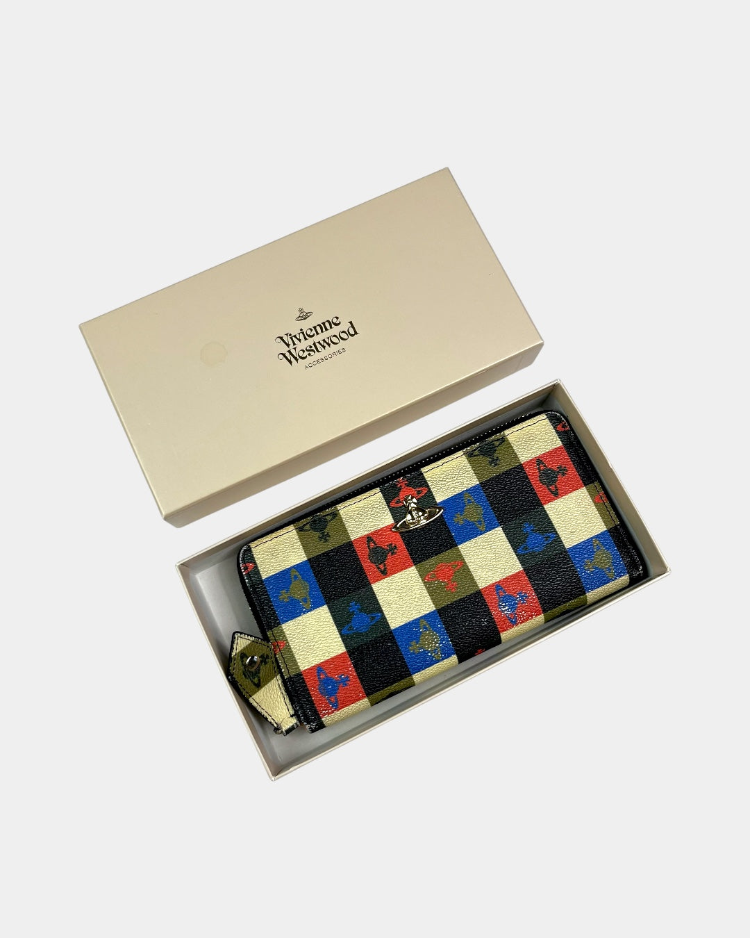 Vivienne Westwood Checkered Print Wallet