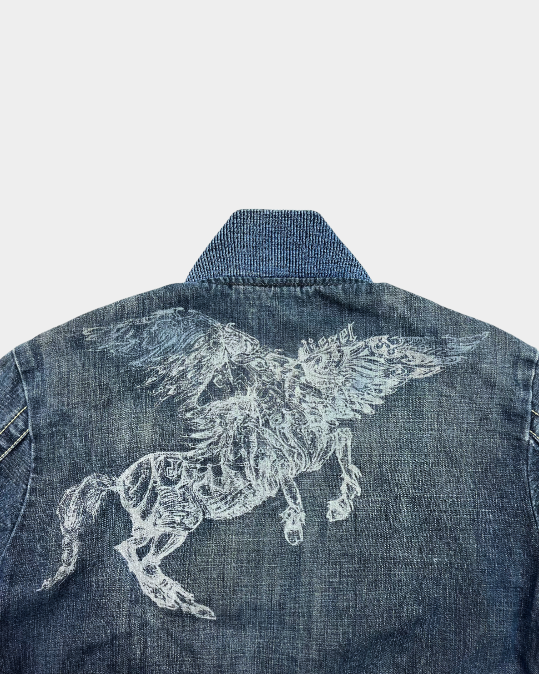 Diesel Denim Pegasus Bomber Jacket