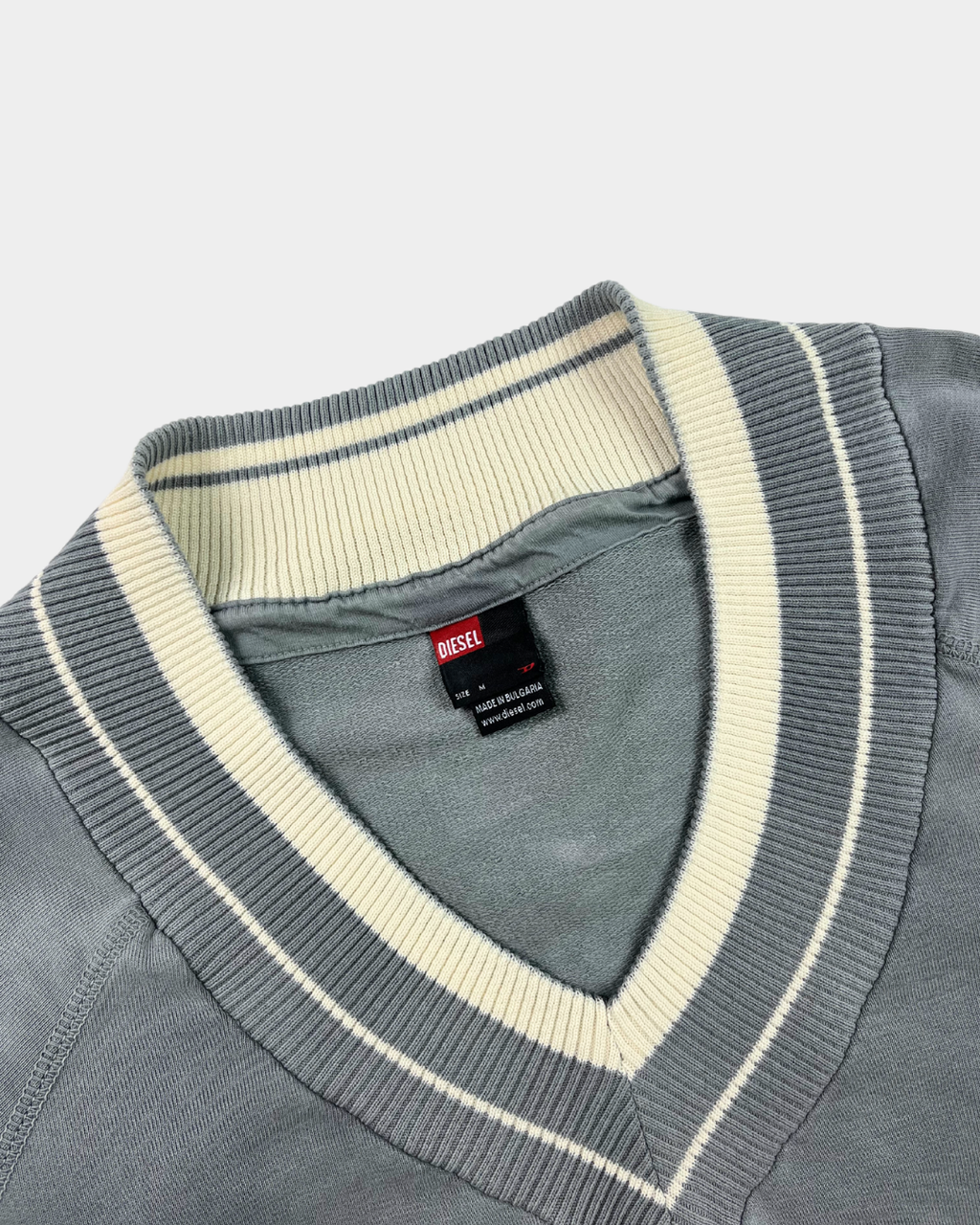 Diesel Vintage Wash Baby Blue Sweater