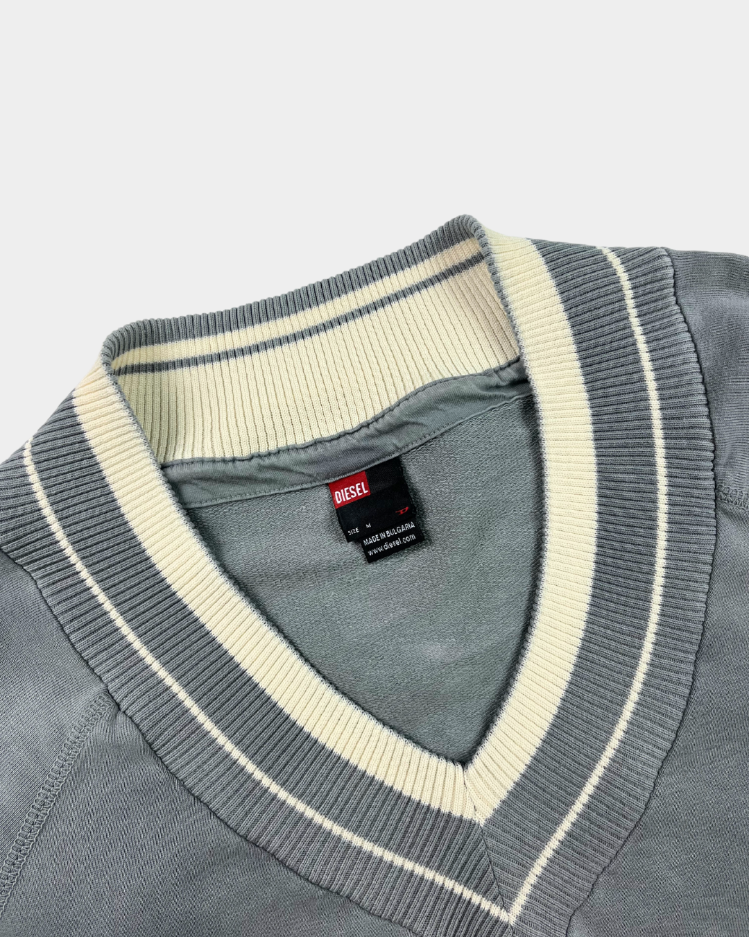 Diesel Vintage Wash Baby Blue Sweater