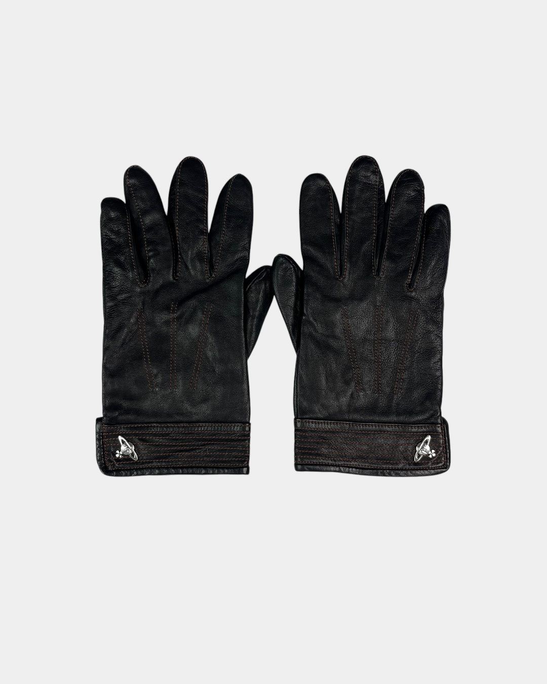 Vivienne Westwood Black Leather Gloves