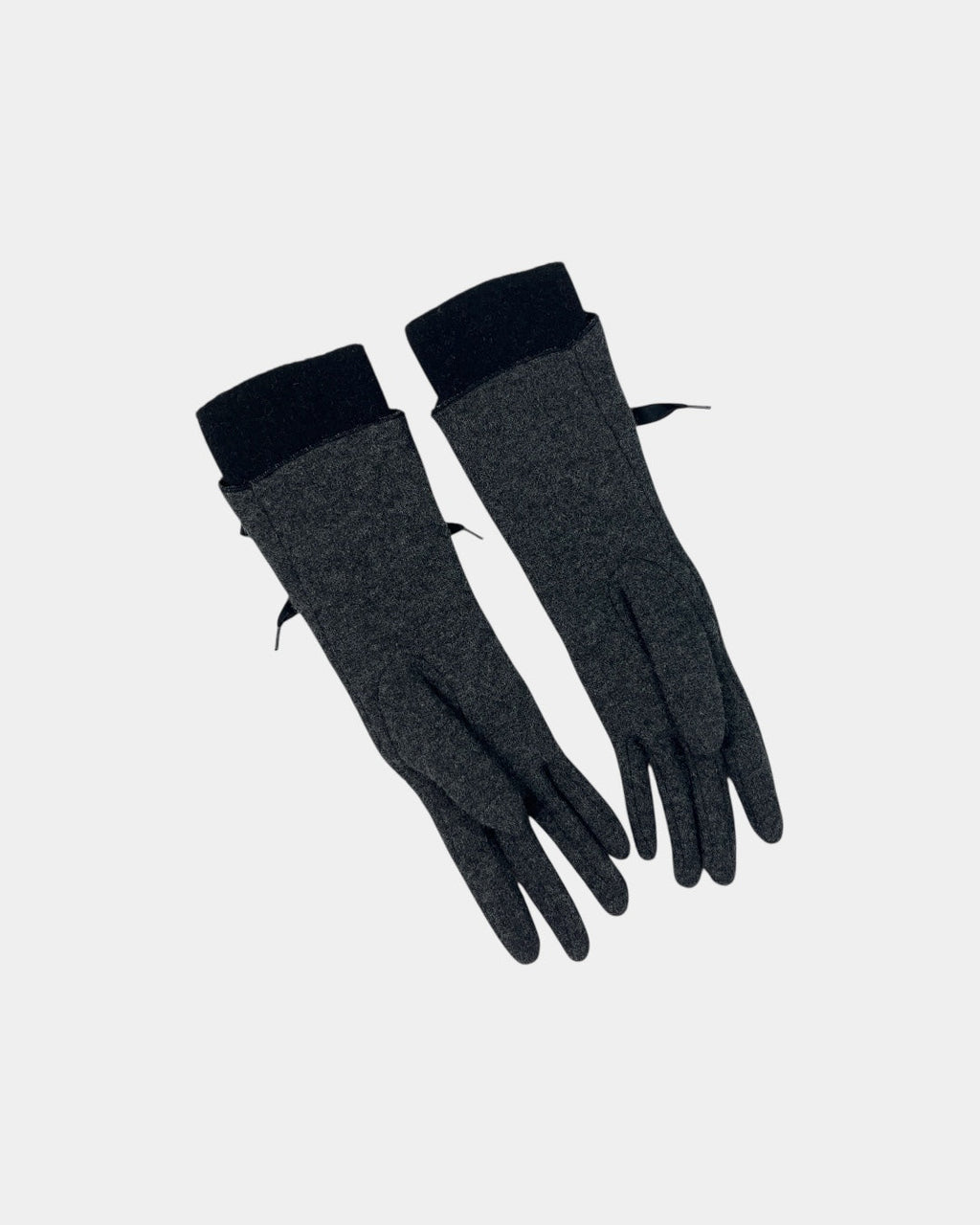 Vivienne Westwood Felt Lace-up Bow Gloves
