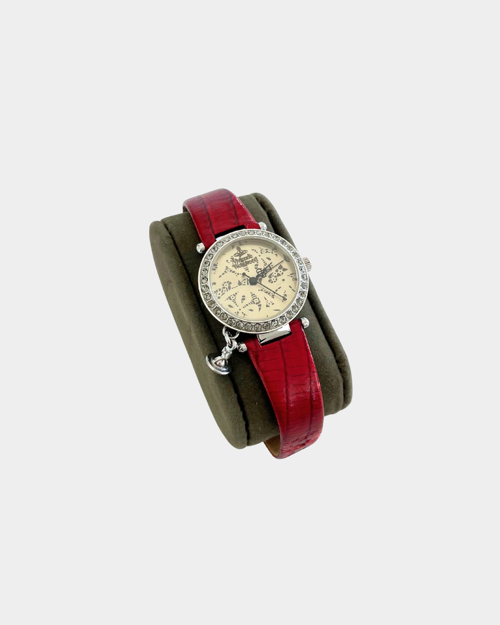Vivienne Westwood Red Leather Strap Quartz Watch