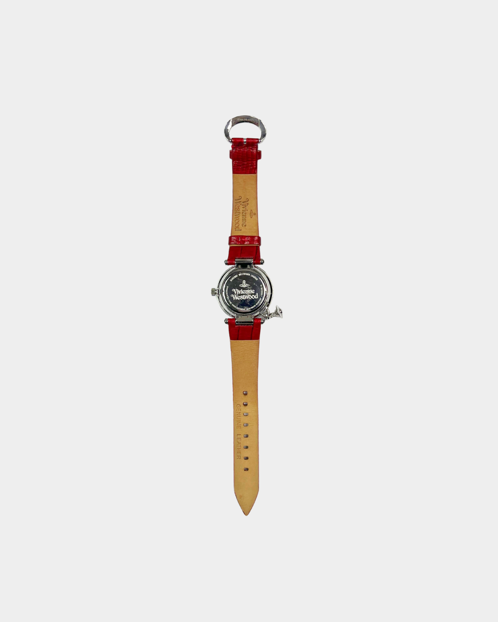 Vivienne Westwood Red Leather Strap Quartz Watch